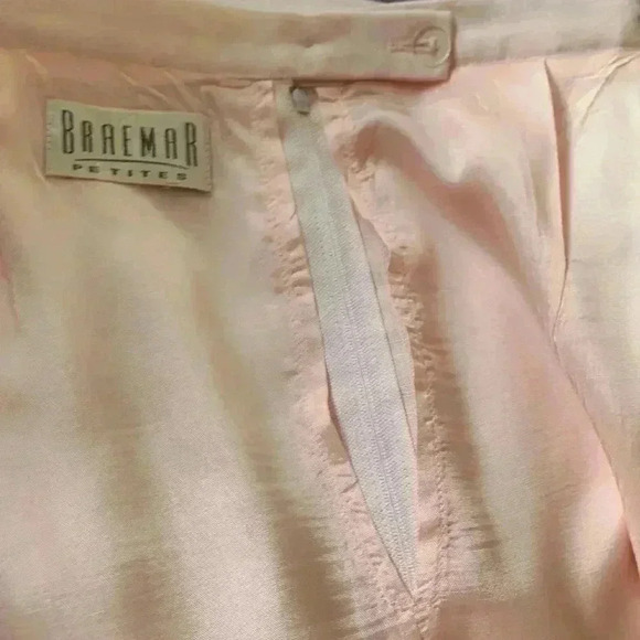 Braemar petites linen/lined pale pink  skirt, EUC, size 8 - Picture 4 of 4